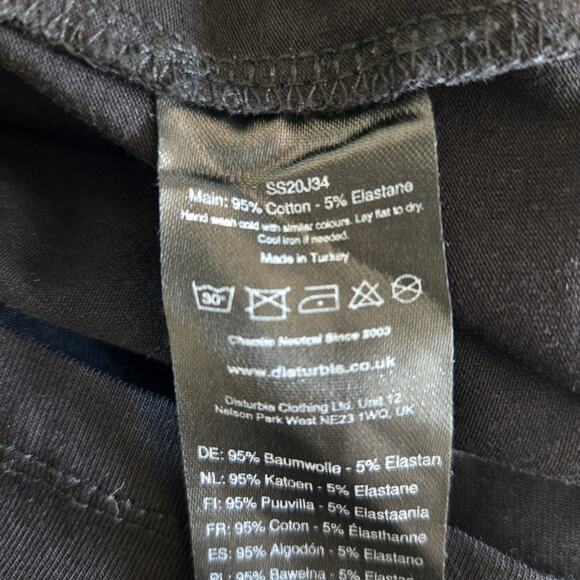 Disturbia Goth Sheath Dress Zodiac Symbols Mystical Cut Out Sexy Women 6 - Picture 11 of 14